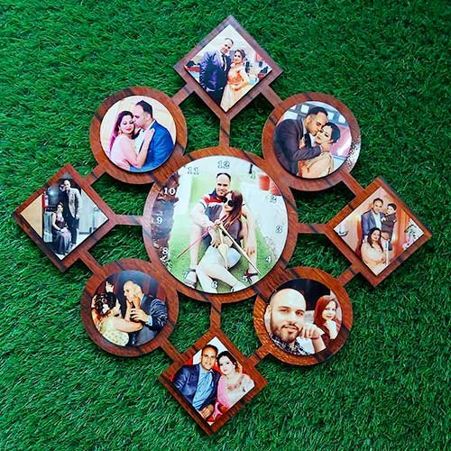 personalized photo wall clock
