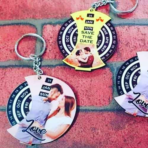 Wooden Keychain With Photo
